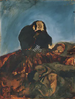 Altaf (Artist), Death Of Virgin (After Caravaggio), 1969, Painting