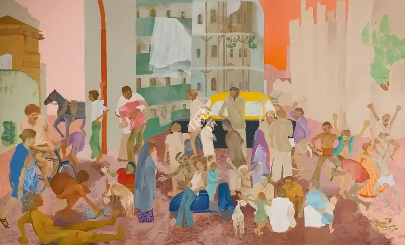 Gieve Patel (Artist), Off Lamington Road, 1986, Painting