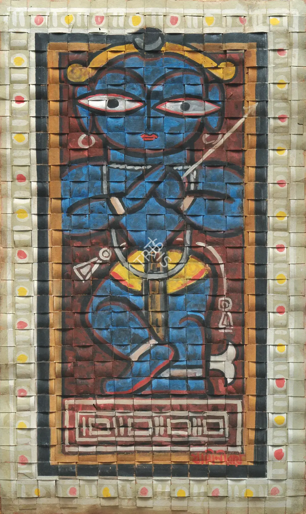 Jamini Roy (Artist), Krishna, 1955, Painting