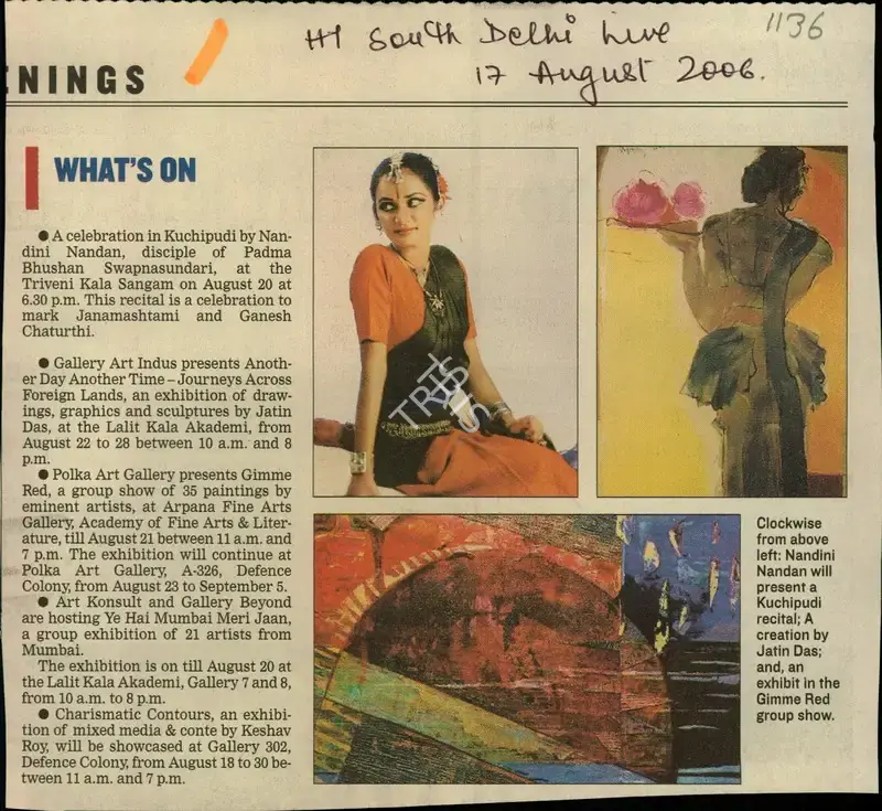 What's on, 2006, Newspaper Clipping