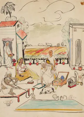 K.H. Ara (Artist), Untitled, 1930, Painting