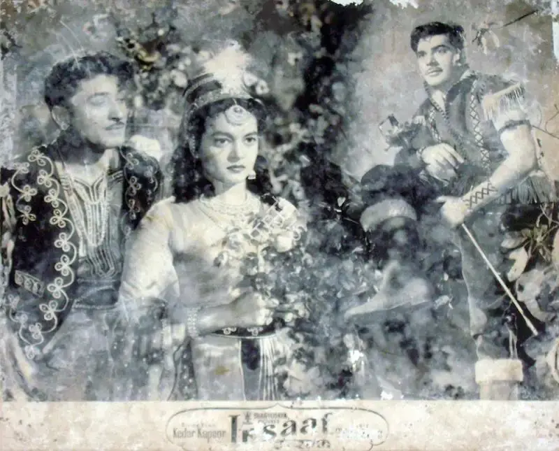 P.R. Rama Rao (Cinematographer), Insaaf, 1956, Lobby Card