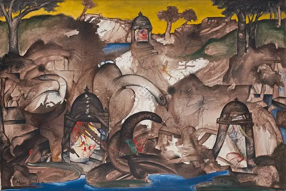 Manu Parekh (Artist), Untitled, 1991, Painting