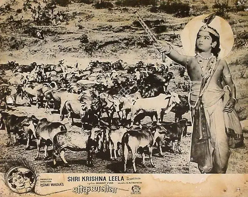 Anant Wadadeker (Cinematographer), Shreekrishna Leela, 1970, Lobby Card