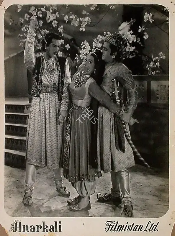 Nandlal Jashwantlal (Director), Anarkali, 1953, Lobby Card