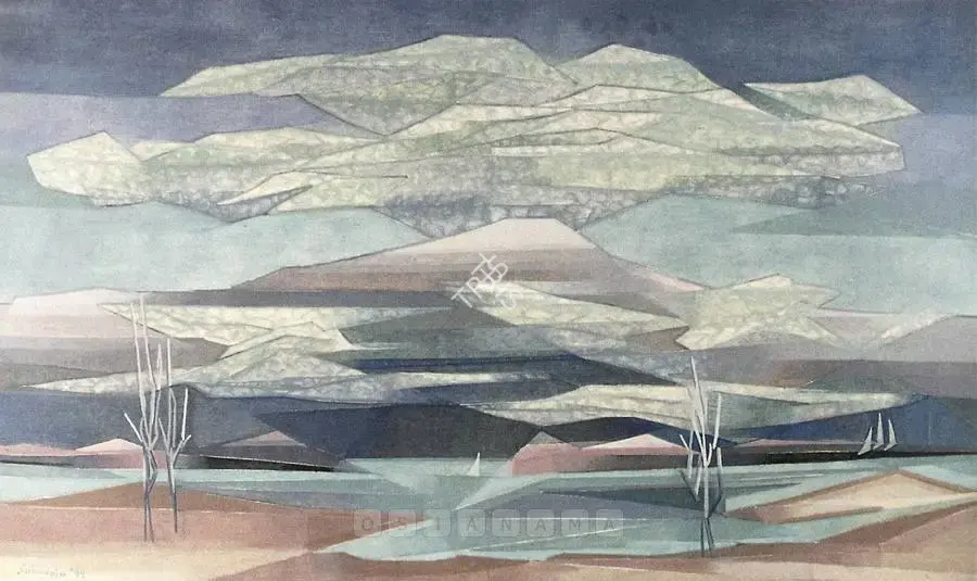 Sabavala, Jehangir (Artist). Silent Volcano, 1999 | Painting, Sa.Onl/08.05.03, 1999