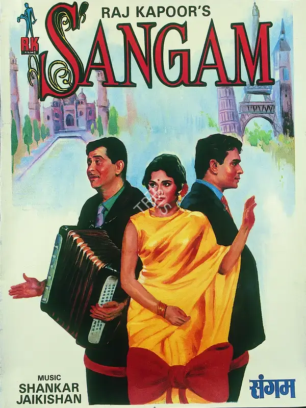 Raj Kapoor (Producer), Sangam, 1964, Full Sheet Poster