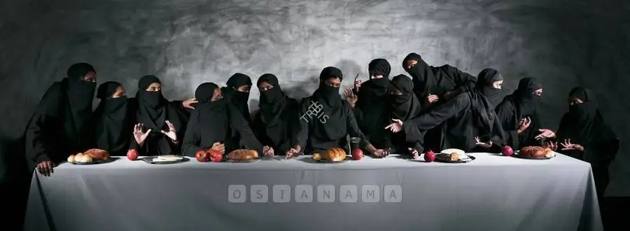 Vivek Vilasini (Artist), Last Supper - Gaza, 2008, Painting