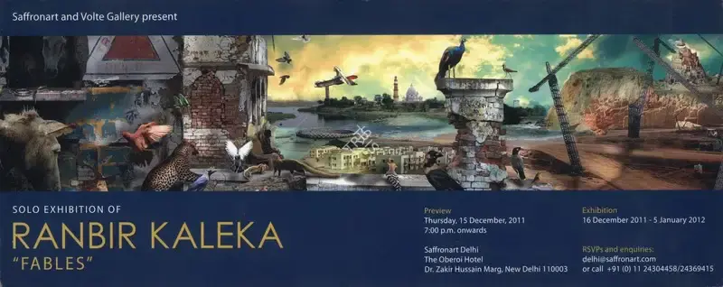 Ranbir Kaleka (Artist), Solo Exhibition of Ranbir Kaleka, 2011, Solo Exhibition Invitation