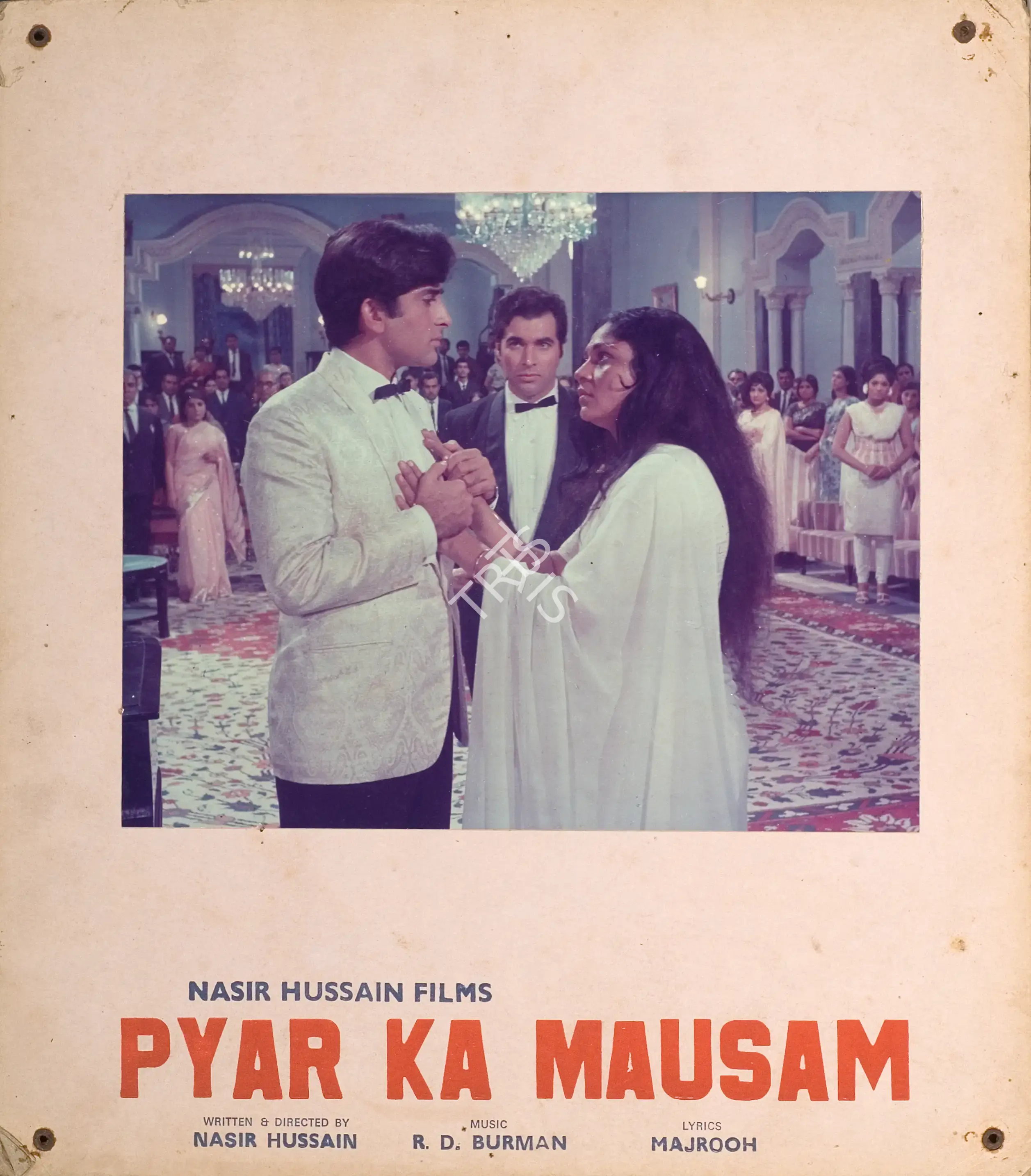 Nasir Husain (Producer), Pyar Ka Mausam, 1969, Photographic Still Mounted on Lobby Card