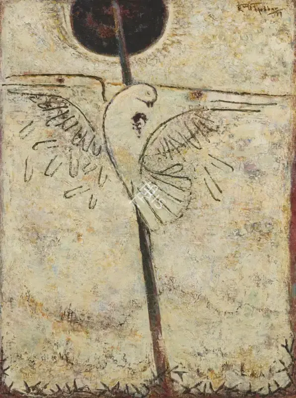 Hebbar, K.K. (Artist). Untitled, 1979 | Painting, Sa.Del/27.09.25, 2025 · Saffronart