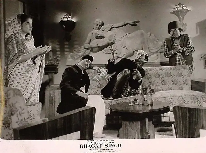 Jagdish Gautam (Director), Shaheed E Azam Bhagat Singh, 1954, Lobby Card