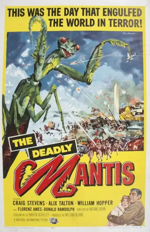 William Alland (Producer), The Deadly Mantis, 1957, Poster