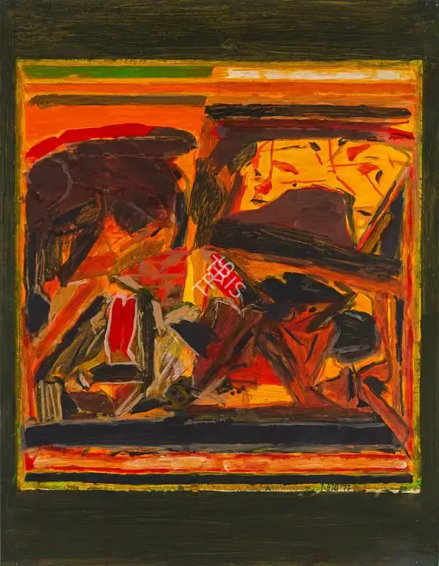 S.H. Raza (Artist), Rajasthan, 1977, Painting