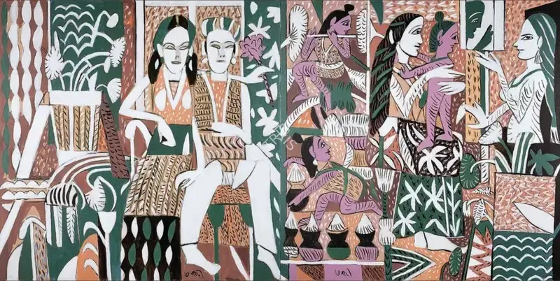 Subramanyan, K.G. (Artist). Janmashtami, 2015 | Painting, AG.Mum/26.09.24, 2024 · Asta Guru