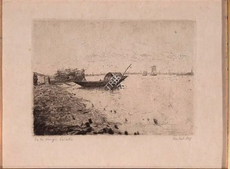 Mukul Dey (Artist), On The Ganges, Graphic Art