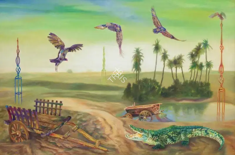 Ranbir Kaleka (Artist), Renewal Among the Tropics, 2019, Painting