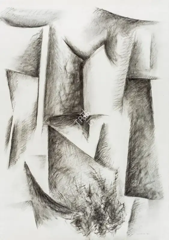 Patwardhan, Sudhir (Artist). Torso-1, 2002 | Drawing, Ar.Onl/15.12.25, 2025 · Artiana