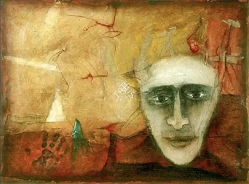 Manu Parekh (Artist), Poet III, 2000, Painting