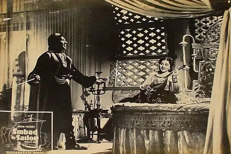 Nanabhai Bhatt (Director), Sinbad Jahaaji, 1952, Lobby Card