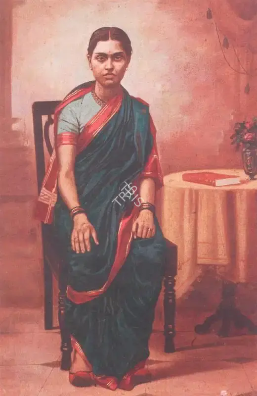 V.S. Adulkar (Artist), Portrait of a Lady, 1942, Painting