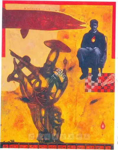 Baiju Parthan (Artist), Residue Of A Normal Day II (Taste Of Metaphor), 2000, Painting