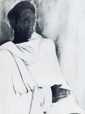 Amrita Sher-Gil (Artist), Man in White, 1935, Painting