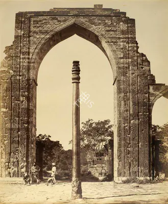 Felice Beato (Photographer), Arch in Kootub,Delhi, 1858, Antiquarian Photograph