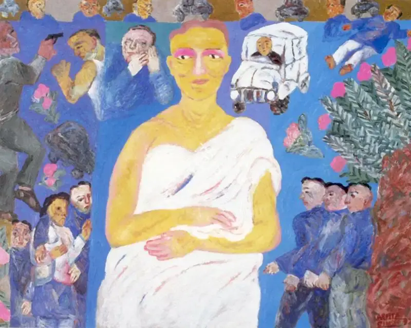 Arpita Singh (Artist), Woman, 1992, Painting