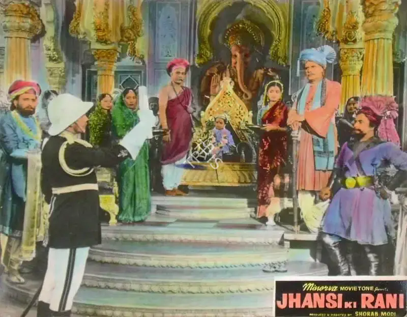 Sohrab Modi (Producer), Jhansi Ki Rani, 1953, Lobby Card