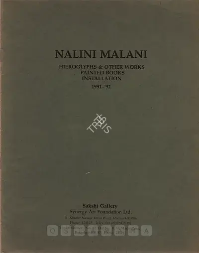 Nalini Malani (Artist), Nalini Malani, 1991, Solo Exhibition Catalogue