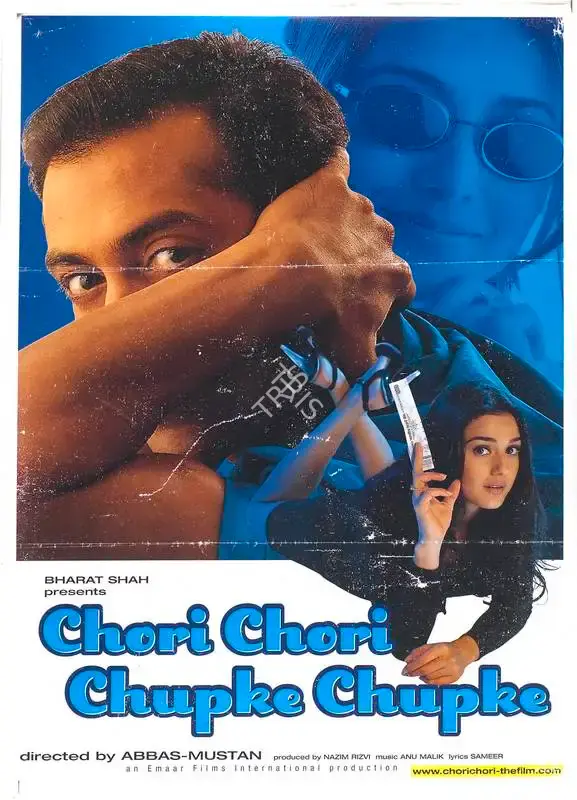 Nazim Rizvi (Producer), Chori Chori Chupke Chupke, 2001, Full Sheet Poster
