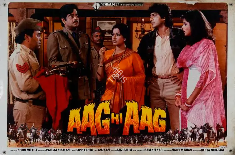 Pahlaj Nihalani (Producer), Aag Hi Aag, 1987, Lobby Card