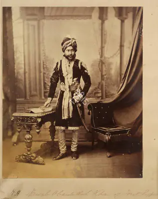 Studio Bourne & Shepherd (Photographic Studio), H.H. Nawab Obaidullah Khan of Tonk Rajpoot, Antiquarian Photograph