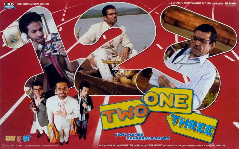 Kumar Mangat (Producer), One Two Three, 2008, Lobby Card