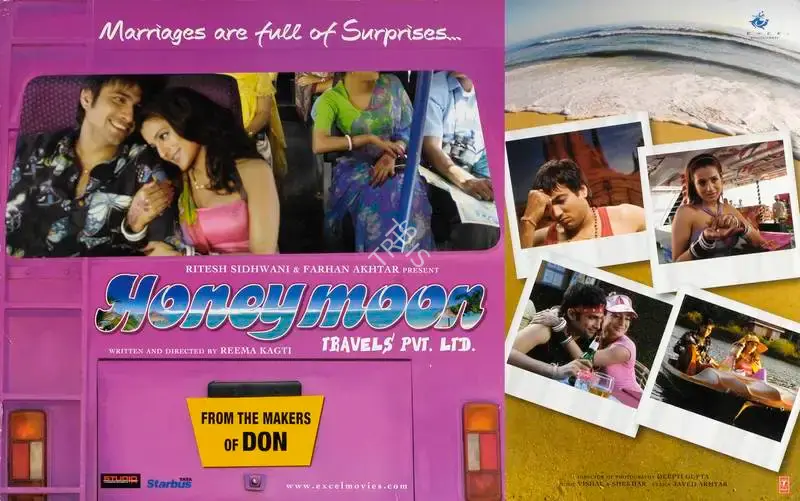 Farhan Akhtar (Producer), Honeymoon Travels Pvt Ltd, 2007, Lobby Card