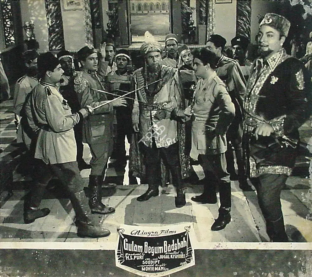 Jugal Kishor (Director), Gulam Begum Badshah, 1956, Lobby Card