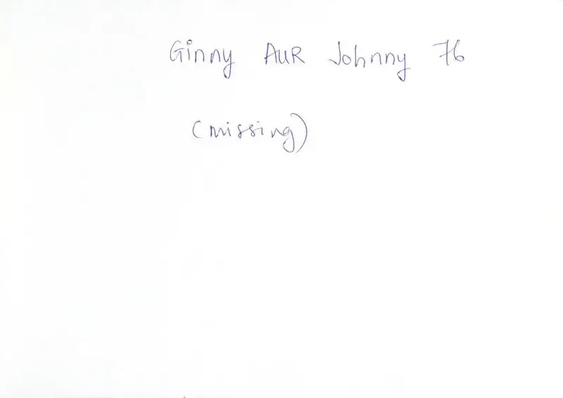 Amarlal P. Chhabria (Producer), Ginny Aur Johnny, 1976, Song-Synopsis Booklet