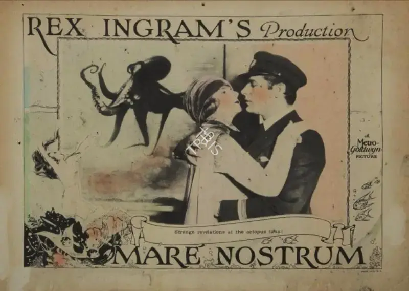 Rex Ingram (Producer), Mare Nostrum, 1926, Lobby card