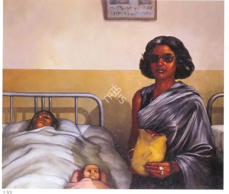 Bhattacharjee, Bikash (Artist). Visit III, 1981 | Painting, So.NeY/05.12.00, 1981