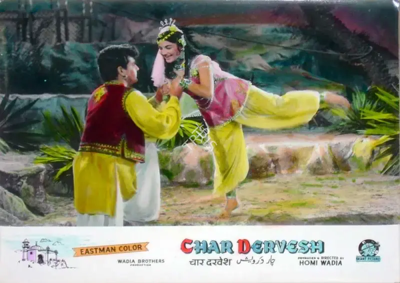 Aga Hasham (Cinematographer), Char Dervesh, 1964, Lobby Card