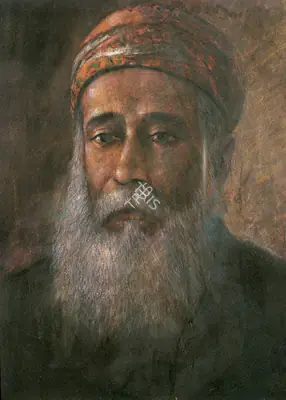 M.F. Pithawala (Artist), Portrait of Man, 1921, Painting