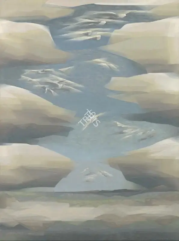 Sabavala, Jehangir (Artist). Of Cloud and Air II, 1977 | Painting, Sa.Del/17.09.22, 2022 · Saffronart