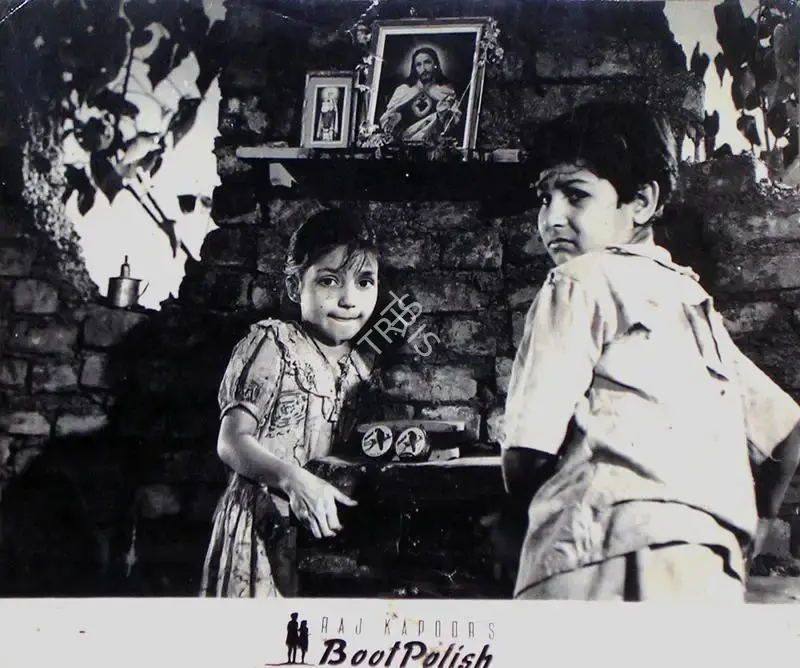 Taru Dutt (Cinematographer), Boot Polish, 1954, Lobby Card