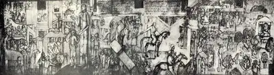 B.B. Mukherjee (Artist), Medieval Saints, 1948, Painting