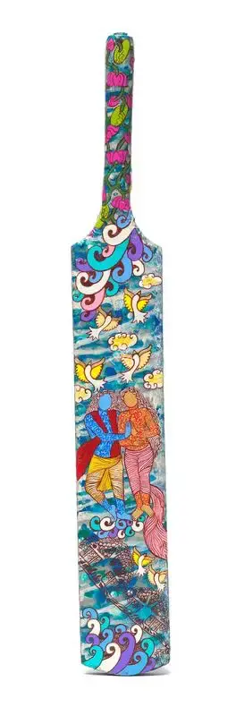 Seema Kohli (Artist), Cricket Bat, 2019, Painting