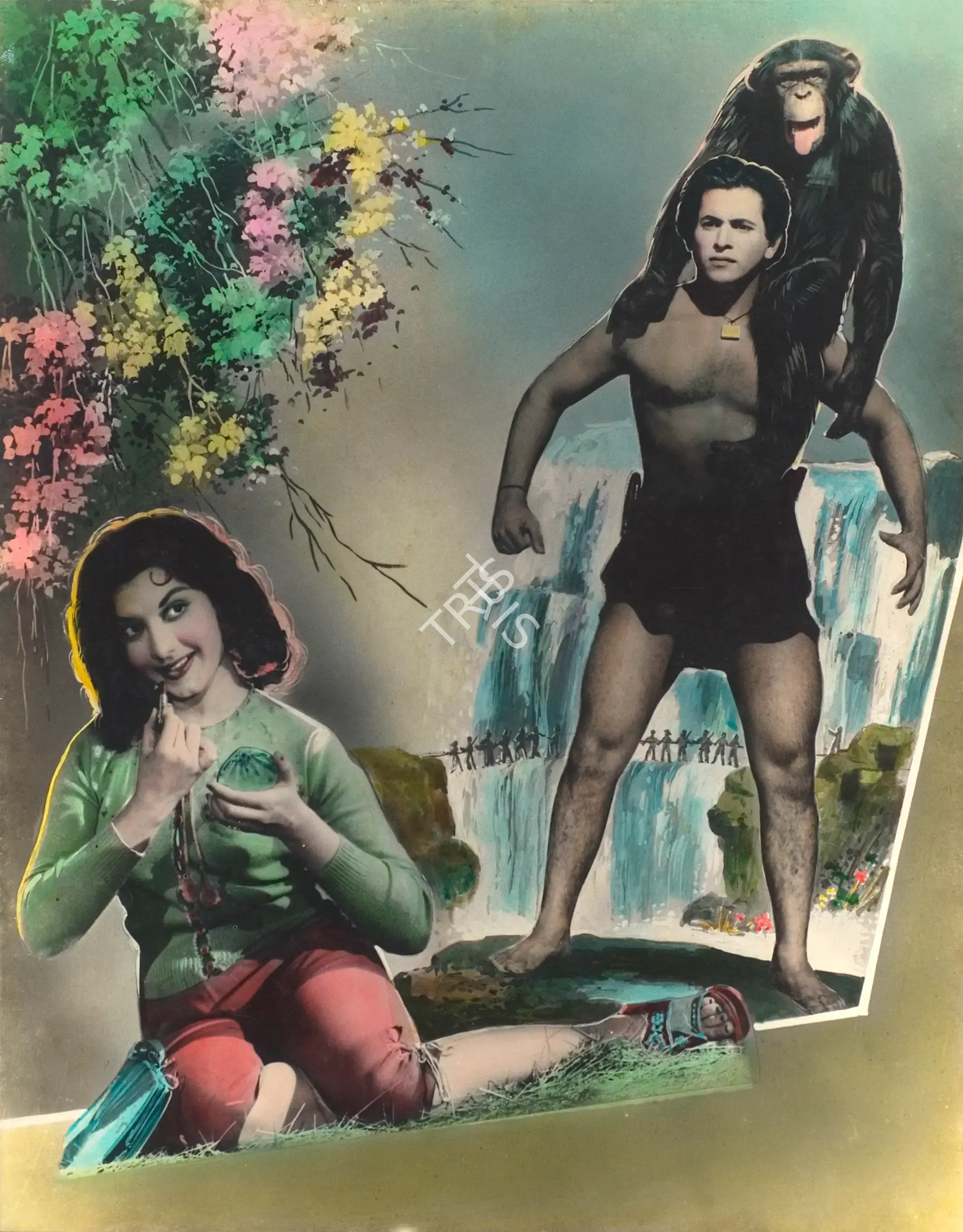 Anant Wadadeker (Cinematographer), Zimbo, 1958, Photographic Still Mounted on Lobby Card