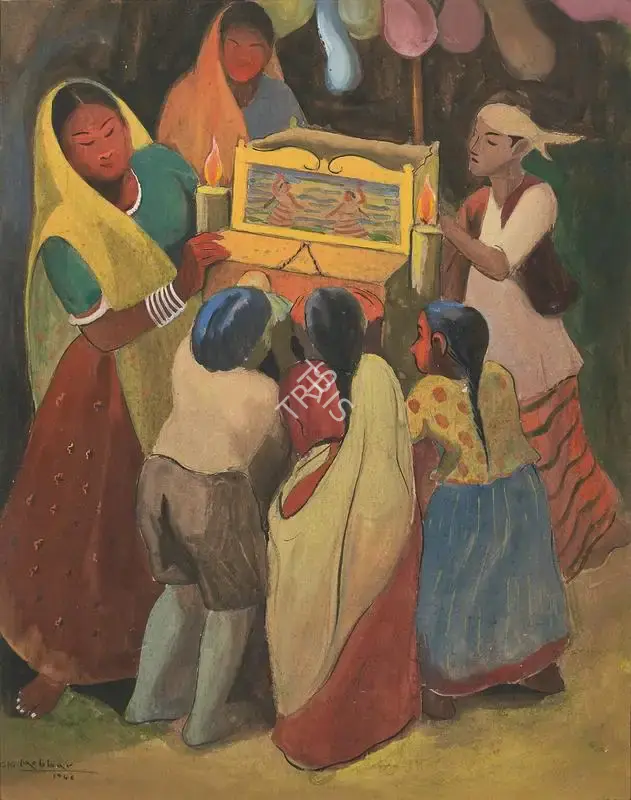 K.K. Hebbar (Artist), Untitled, 1946, Painting
