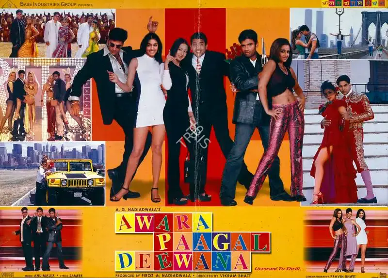 Firoz A. Nadiadwala (Producer), Awara Paagal Deewana, 2002, Lobby Card
