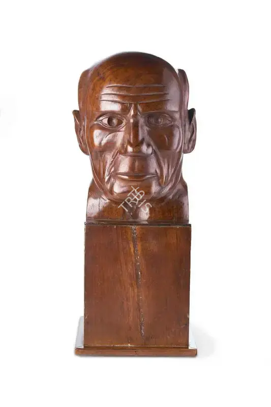 A.M. Davierwalla (Artist), Head: Picasso, 1953, Sculpture
